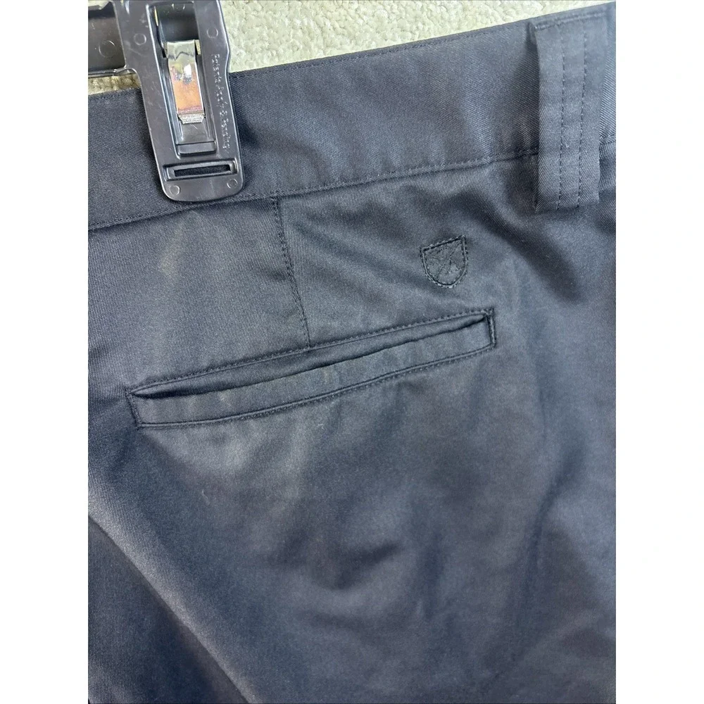 St Andrews of Scotland Golf Pants Mens 38x32 Black Performance Flat‎ Front
